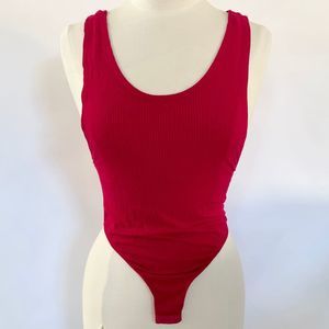 Womens Medium Ribbed Bodysuit